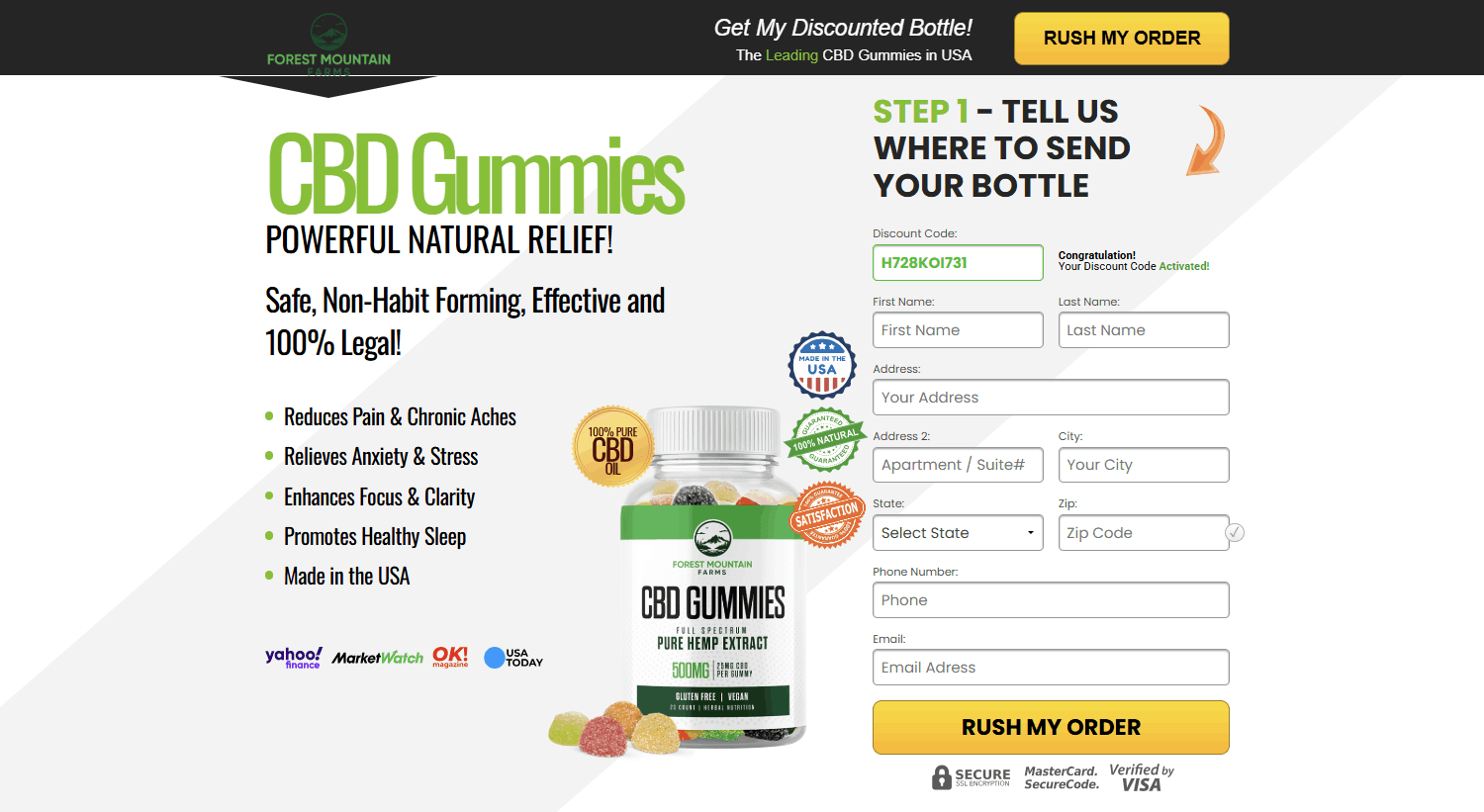 Forest Mountain CBD Gummies-Secure-Checkout