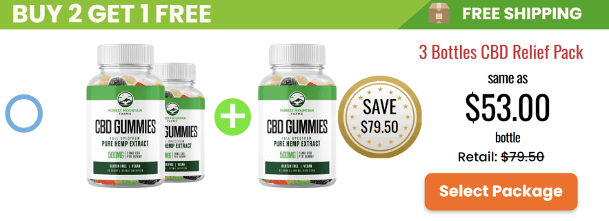 Forest Mountain CBD Gummies 6 bottle