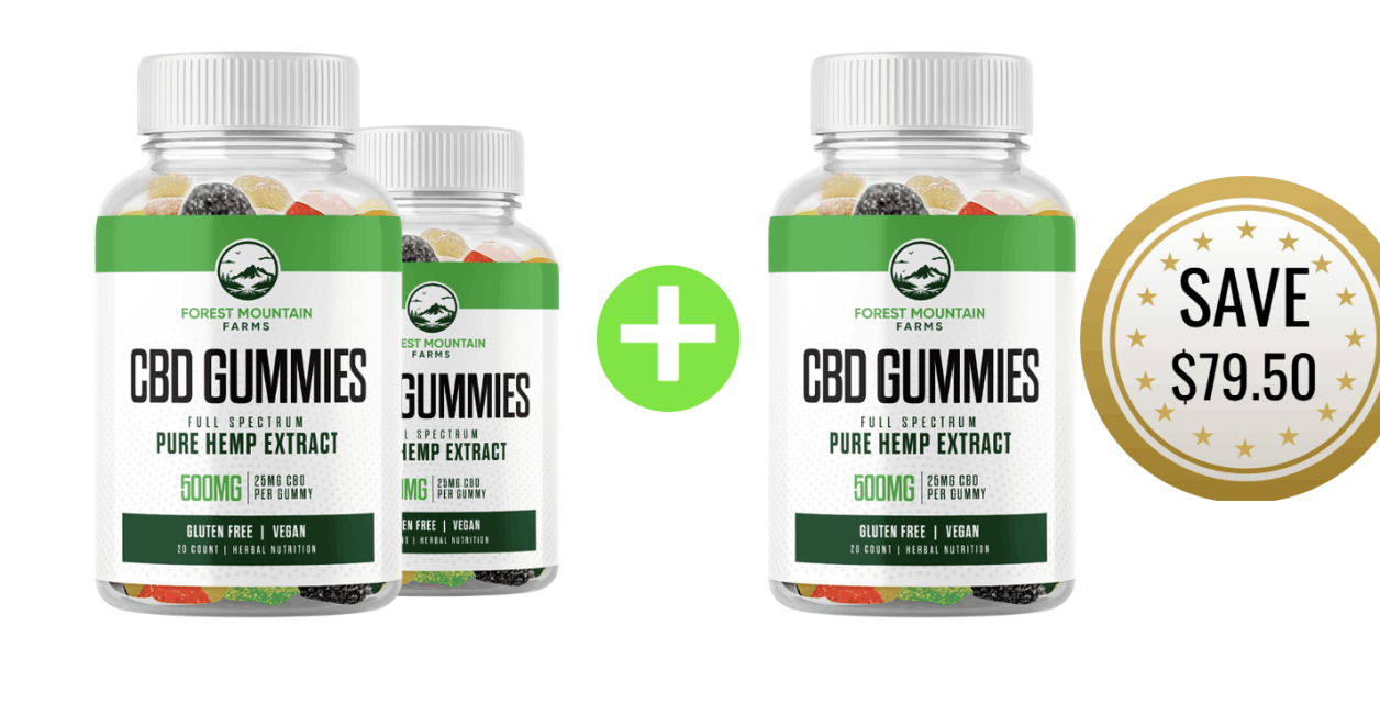 Forest Mountain CBD Gummies-6-bottle